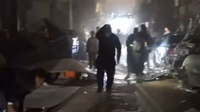 إصابة شخص سقطت عليه لافتة إعلانات في المنيا