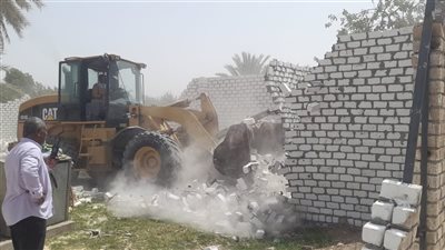 إزالة 8 تعديات على الأراضي الزراعية ورفع 6 أطنان مخلفات بمركز الطود بالأقصر