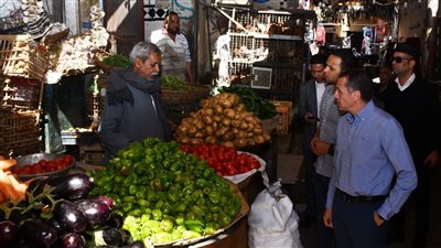 محافظ أسوان يشدد على تكثيف الحملات التموينية والإلزام بعدم المغالاة في أسعار بيع الخضروات والفاكهة