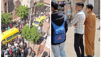 زملاؤهما حضروا بشنط المدارس.. مشهد مؤثر أثناء دفن شقيقين بالمنوفية توفيا في حادث
