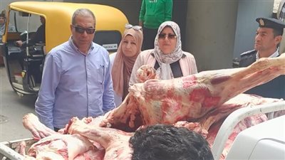 ضبط 3 أطنان دقيق مدعم و3 رؤوس ماشية مذبوحة خارج المجازر الحكومية بالمنوفية