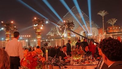 الصور الأولى من حفل زفاف ابنة المنتج محمد السعدي رئيس الشركة المتحدة للخدمات الإعلامية