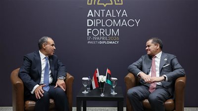 وزير الخارجية يلتقي رئيس حكومة الوحدة الليبية في تركيا 