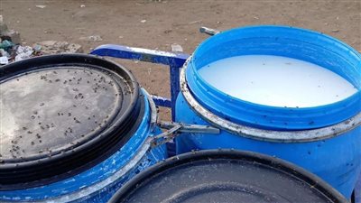 ضبط 2 طن ألبان مغشوشة بـ الفورمالين وتحرير 15 محضر إشغال خلال حملة تفتيشية مكبرة بالمنيا
