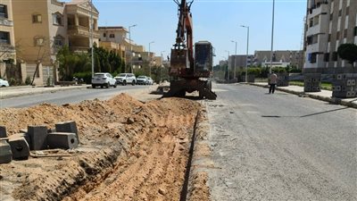 جهاز الشروق يبدأ خطة توسعة المحاور المرورية لمواكبة معدلات النمو العمراني والسكاني