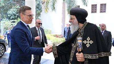 البابا تواضروس الثاني يستقبل رئيس فنلندا بالمقر البابوي في القاهرة