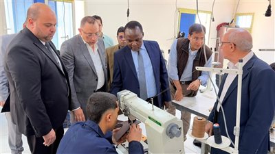 مدينة الجلود بالعاشر من رمضان تبحث مع وفد كيني تعزيز التعاون وزيادة التصدير