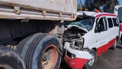 مصرع شخص في تصادم سيارتي نقل أمام بوابة مارينا 2 بالساحل الشمالي