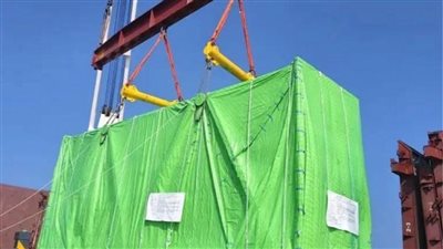 محطة الضبعة النووية تعلن وصول مكثف التوربينة البخارية للوحدة الأولى من كوريا الجنوبية