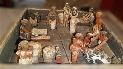 المتحف المصري بالتحرير يعرض نموذجا خشبيا لمطبخ من عصر الدولة الوسطى