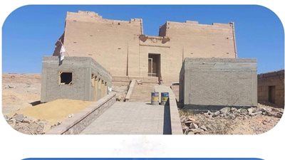 بعد نشر القاهرة 24.. وزير السياحة يعلن وقف الأعمال الإنشائية أمام معبد كلابشة