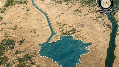 المركز الإعلامي لمجلس الوزراء يستعرض تقييم مشروع ملء منخفض القطارة بمياه البحر المتوسط 
