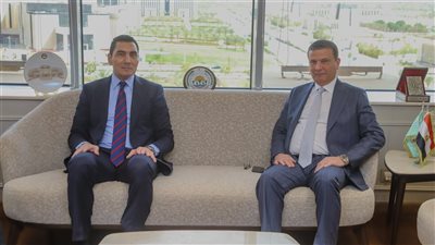 جوهر نبيل وزير الشباب والرياضة وعلاء فاروق وزير الزراعة     