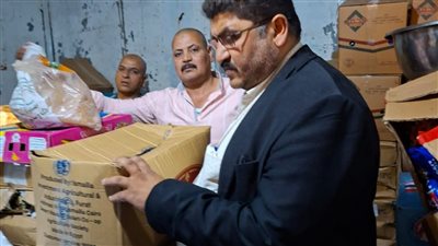 ضبط سلع غذائية وأدوية مجهولة المصدر خلال حملات مكثفة لتموين بني سويف