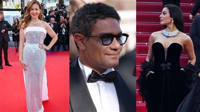 آسر ياسين وعمرو منسي ونادين نجيم وريا أبي راشد.. نجوم الفن والإعلام يتألقون على ريد كاربت مهرجان كان السينمائي