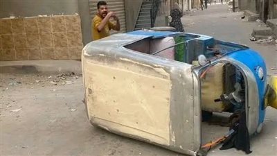 أنا كده كده 5%.. ضبط سائق قلب توكتوك براكب بسبب خلاف على الأجرة بالشرقية