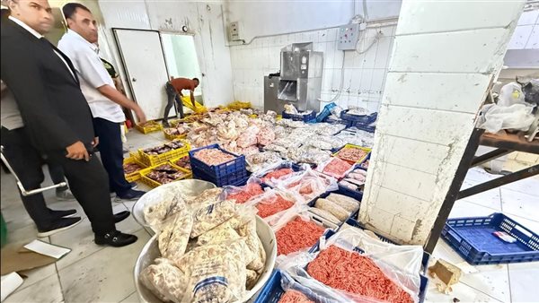 ضبط 2 طن لحوم ودواجن غير صالحة للاستهلاك الآدمي في الجناين بالسويس