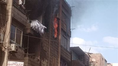 حريق شقة في إمبابة