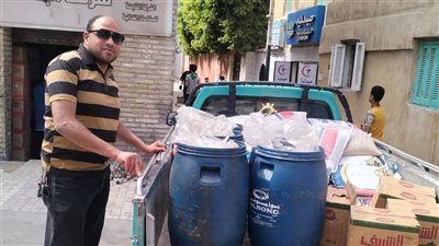تموين الإسكندرية تضبط 455 كيلو أطعمة مجهولة المصدر خلال حملة بمنطقة العجمي