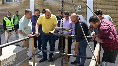 رئيس مياه الشرب بالجيزة يتفقد محطات وروافع الصرف الصحي بمركزي كرداسة ومنشأة القناطر