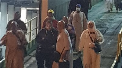 ميناء نويبع يستقبل أول أفواج حجاج البر العائدين من الأراضي المقدسة