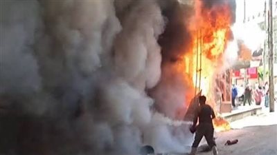 اندلاع حريق بمطعم فول وطعمية شهير أمام مجمع الكليات الطبية بطنطا.. والحماية المدنية تتدخل