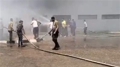 السيطرة على حريق مصنع بالمنطقة الصناعية الرابعة في برج العرب بالإسكندرية