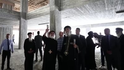 لأهميته الثقافية والدينية.. البابا تواضروس يتفقد الأعمال الإنشائية للمركز الثقافي القبطي السكندري