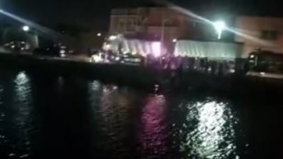 انتشال جثمان شخص ضحية سقوط سيارة بترعة المريوطية في أبو النمرس