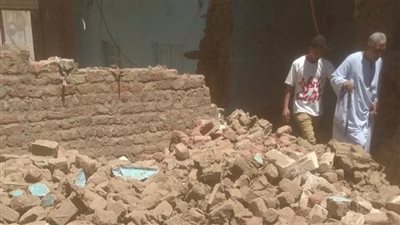 انهيار 3 منازل طينية غير مأهولة بالمنشأة دون خسائر بشرية في سوهاج