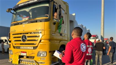 الهلال الأحمر المصري يرسل أكثر من 2000 طن مساعدات إنسانية إلى غزة