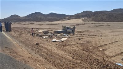 مصرع شخص وإصابة آخرين إثر انقلاب سيارة ربع نقل في الوادي الجديد