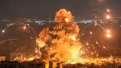دوي انفجارات.. الجيش الأمريكي يشن هجوما جديدا على أهداف إيرانية قرب مضيق هرمز