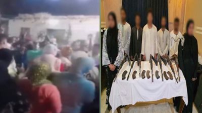 الفيديو من سنة.. القبض على 7 أشخاص بينهم سيدتان خلال الاحتفال بالأسلحة الآلية في قنا