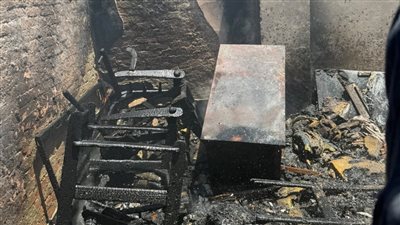 الحماية المدنية تسيطر على حريق أعلى سطح مستشفى الزاوية العام