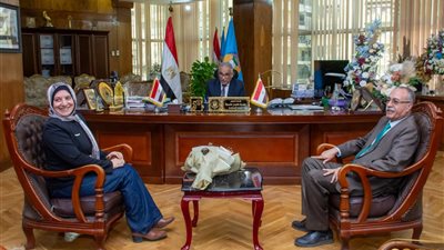 رئيس جامعة طنطا يستقبل منسق المبادرة الرئاسية حياة كريمة بالغربية لبحث تعزيز التعاون 