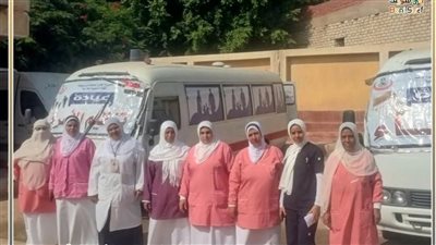 قافلة طبية مجانية لعيون أهالي قرية كوم بدار بالمنشاة بسوهاج