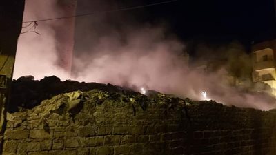 نشوب حريق بقطة أرض بمنطقة الجامع الكبير بأسيوط