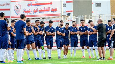 فقرة تدريبية للاعبي الزمالك بعد الفوز بخماسية على فريق الشباب