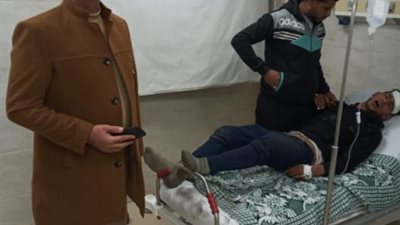 خروج 8 مصابين في حادث تصادم كفر الشيخ من المستشفى (صور)