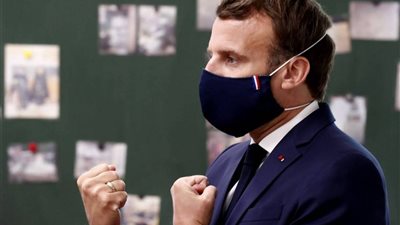 إصابة ماكرون بفيروس كورونا المستجد