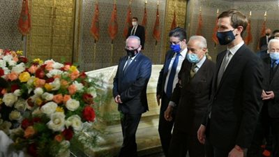 الوفد الأمريكي - الإسرائيلي يزور ضريح محمد الخامس بالرباط