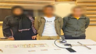 ضبط المتهمين بالتعدي على صاحب مصنع ملابس وسرقته بالسلام