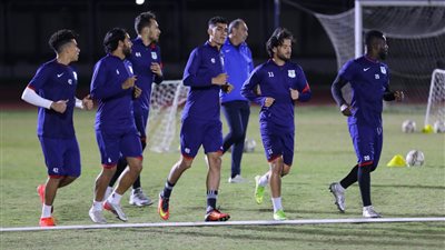 المصري يواصل تدريباته استعدادًا لمواجهة مصر المقاصة