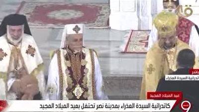 كاتدرائية السيدة العذراء في مدينة نصر تحتفل بعيد الميلاد المجيد (بث مباشر)