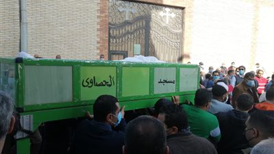 تشييع جثمان نجل عم عدلي القيعي مستشار التعاقدات بالنادي الأهلي (صور) 