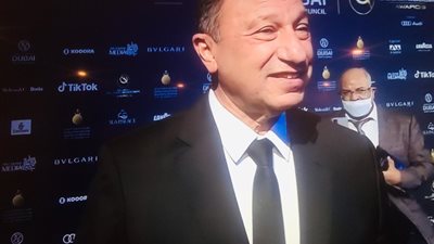 محمود الخطيب يصل إلى مقر حفل جوائز جلوب سوكر