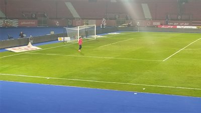 ياسر إبراهيم يؤدي تدريبات تأهيلية منفردة بعد مباراة الاتحاد