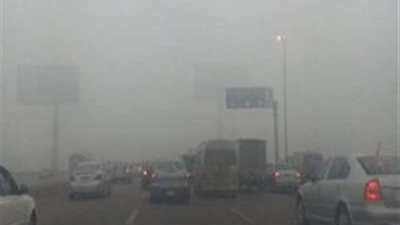 غلق طريق الكريمات الصحراوي في الاتجاهين بسبب الشبورة 