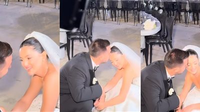 ابنة عاصي الحلاني تحتفل بزفافها على آلان سعد